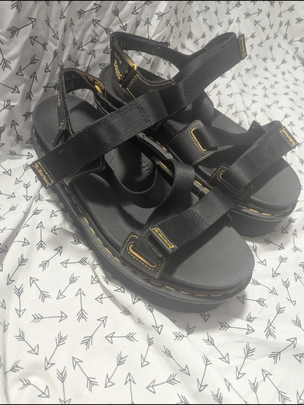 Dr. Martens Kimber Hydro Platform Black Sandals